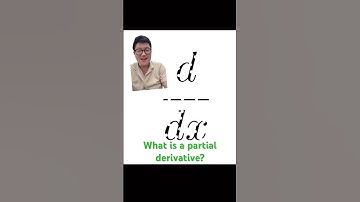 What is a partial derivative?! #math #calculus #stem #education