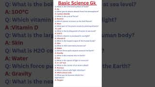 basic science MCQ ।। Subscribe for more #shorts #viral #mcq #gk #science