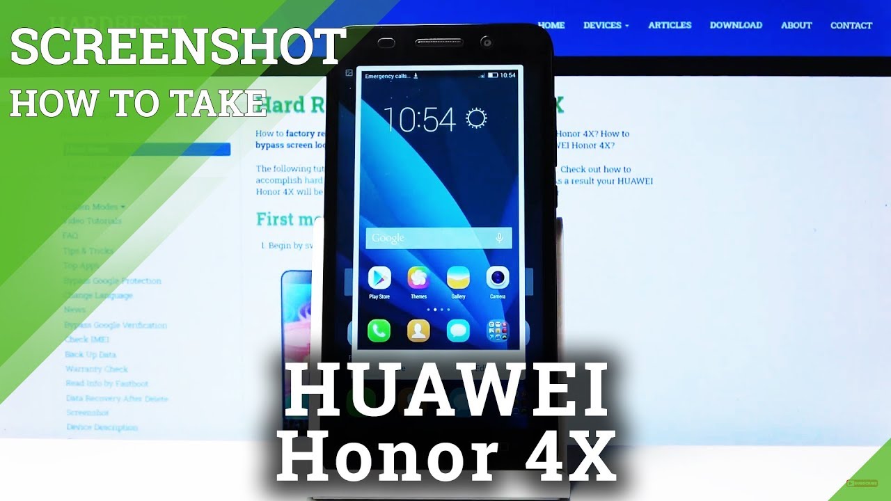 How to Take Screenshot in HUAWEI Honor 4X Screen Capturing YouTube