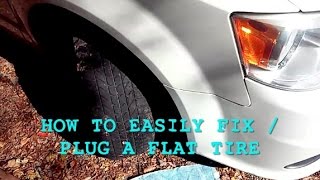 DIY - EASY 3 Minute FIX FLAT TIRE