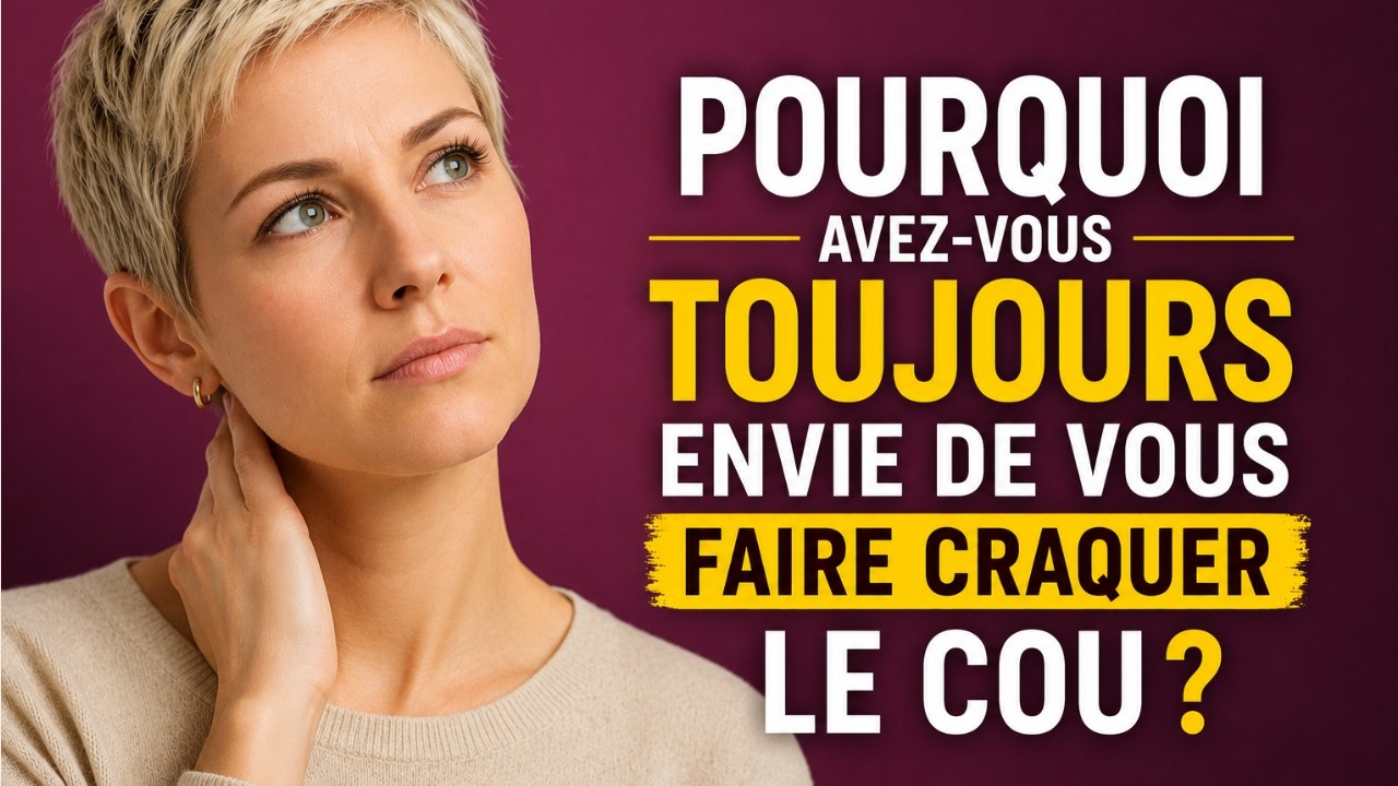Pourquoi avez vous toujours envie de vous faire craquer le cou?