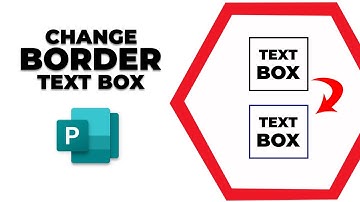 How to change border of text box in Publisher