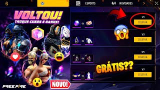 VAI VOLTAR?? EVENTO DA INCUBADORA GRÁTIS, PEGUE O TROCA DE NICK, LOJA MISTERIOSA E MAIS - FREE FIRE