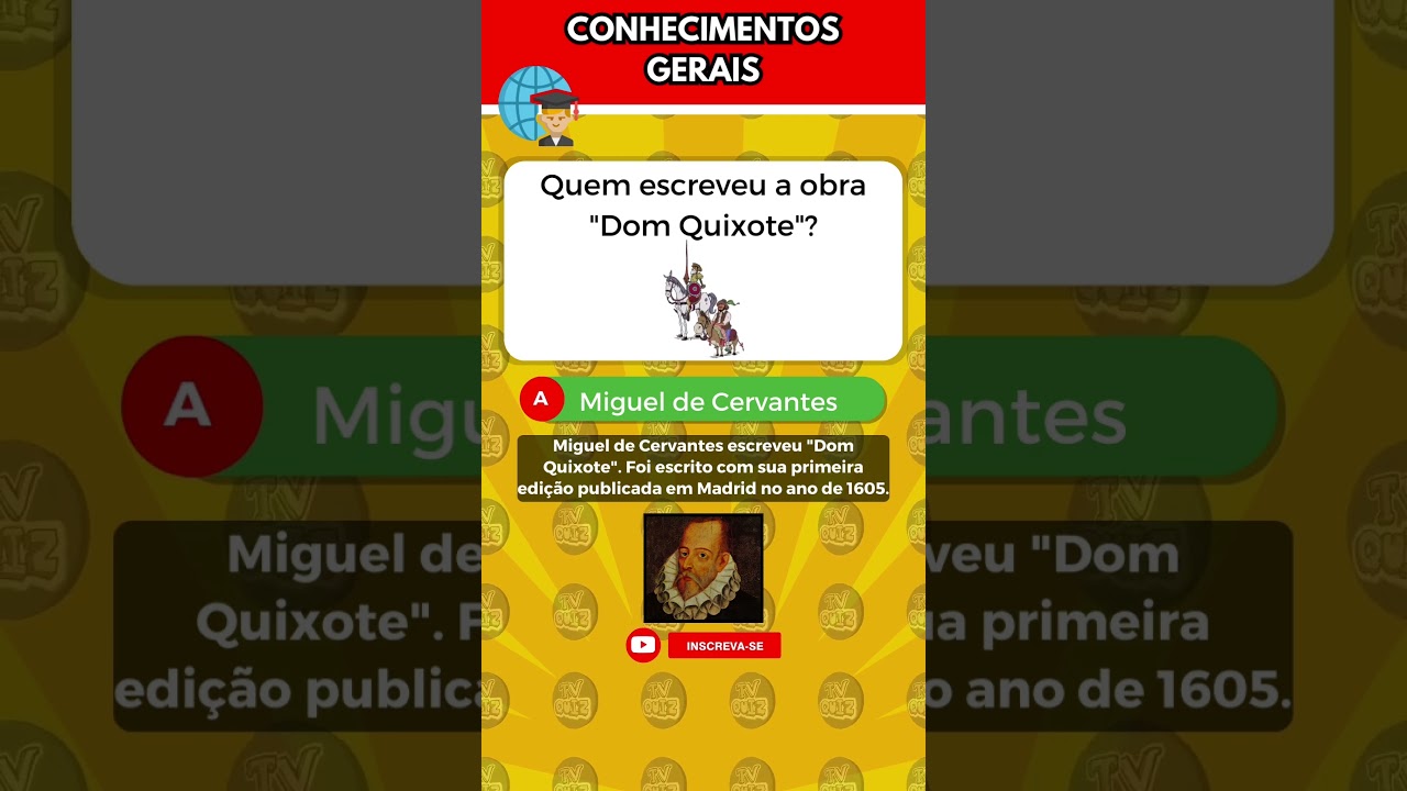 ✓😃😃Quiz Conhecimentos Gerais - Perguntas e Respostas