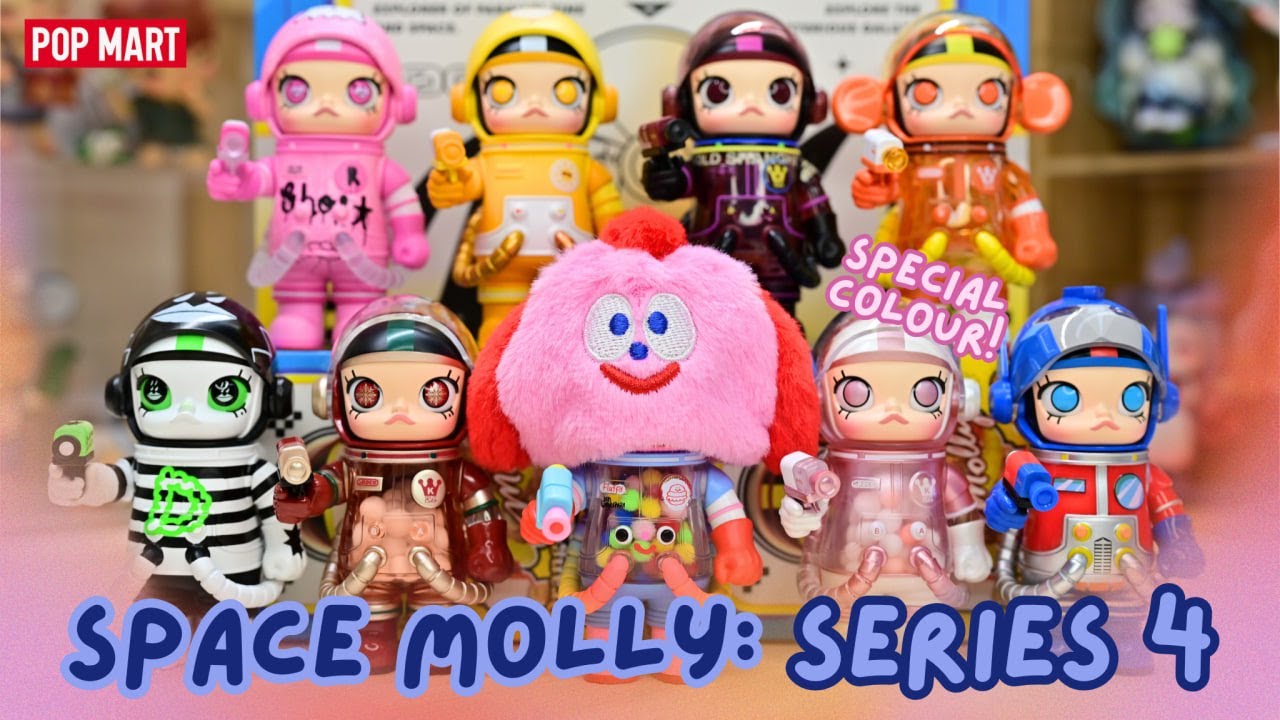 MEGASPACE MOLLY 100% シリーズ4 jon burgerman POP MART UNBOXING】MEGA SPACE MOLLY 100%: SERIES 4 | FULL