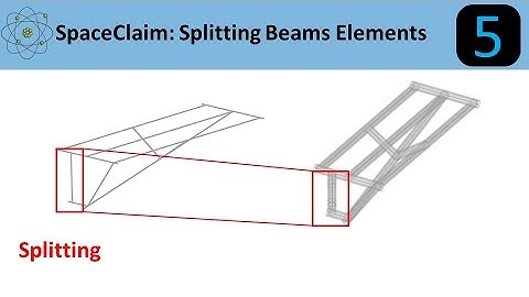 SpaceClaim: Splitting Beam Elements
