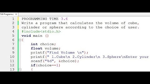 3.6 PROGRAMMING TIME | VOLUME OF CUBE, CYL, SPH | UNIT#3 | COMPUTER SCIENCE CLASS 10 | MGS WAZIRABAD