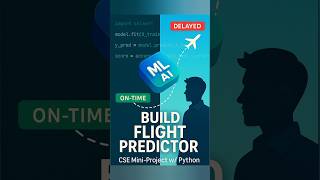 Real-Time Flight Delay Prediction | B.Tech CSE Mini Project | Machine Learning in Action #shorts