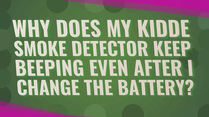 How long will a smoke detector chirping after changing battery