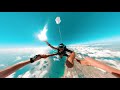 סרטון 360 מעלות של צניחה חופשית מעל חוף הבונים