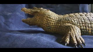 Крокодил из дерева (резьба по дереву, зубы для крокодила) how to cut a crocodile with your own hands