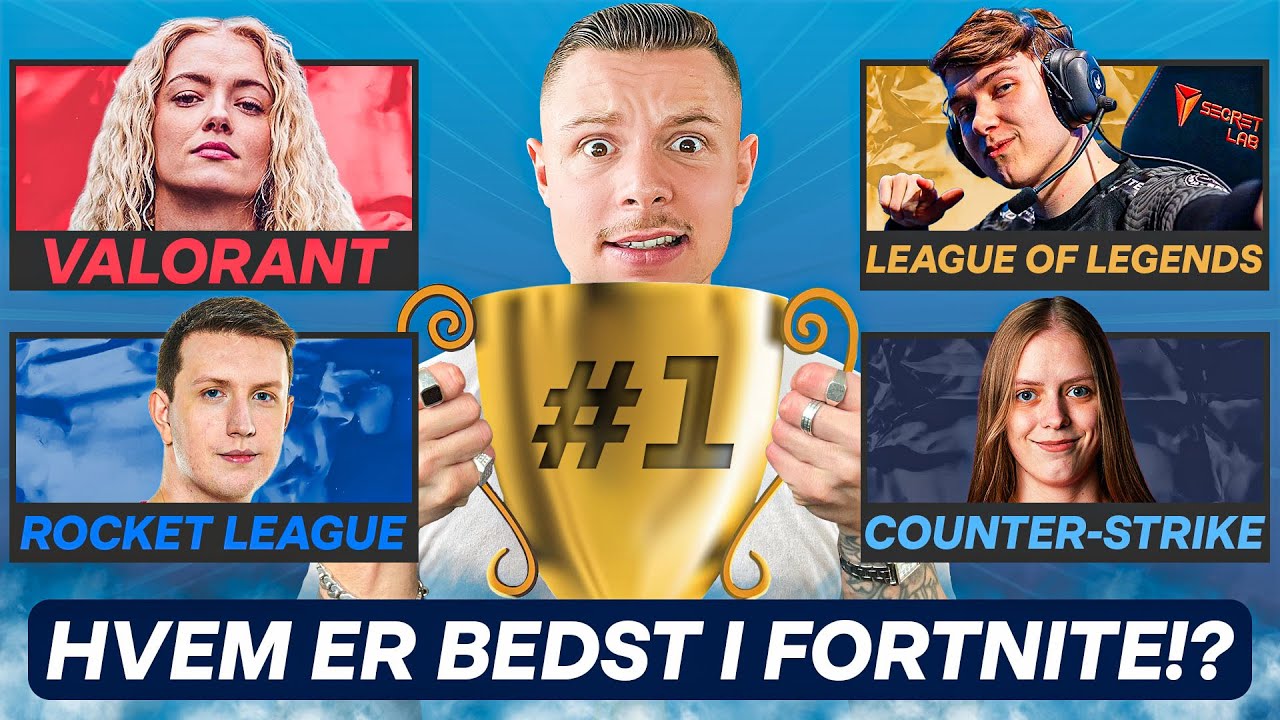 De STØRSTE PRO-gamere - men HVEM er bedst til FORTNITE?