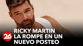 Ricky Martin la rompe en un nuevo posteo: mostró su esbelta figura