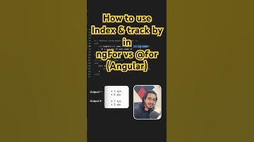 Track by & Index in ngFor & @for in Angular: Complete Guide with Examples