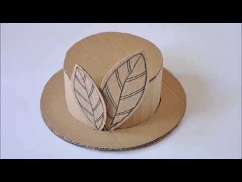 Как сделать шляпку из картона