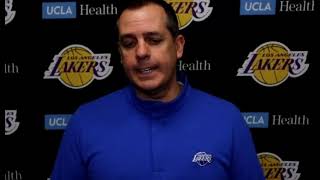 Coach Frank Vogel Postgame - Lakers lost to Nets