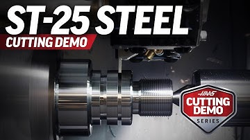 Haas ST-25 Cutting Demo. Rough, finish, groove, thread, and broach - Haas Automation, Inc.
