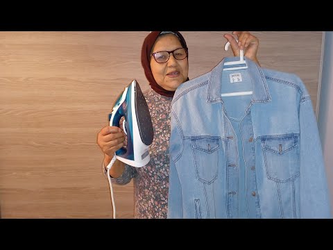 طريقة كوي الملابس الجينز بطريقة صحيحة Repassage Jean