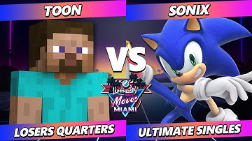 LMMM 2025 TOP 8 - Toon (Steve) Vs. Sonix (Sonic) Smash Ultimate - SSBU