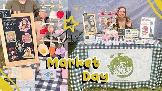 my first market vlog! 🍓 craft market prep and pop up stall 🛍
