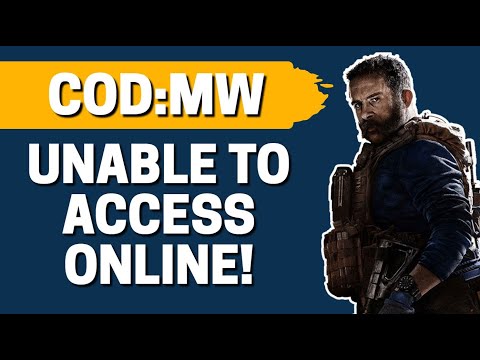 COD:Modern Warfare How to Fix "Unable to Access Online Services"   Connection Failed Problem