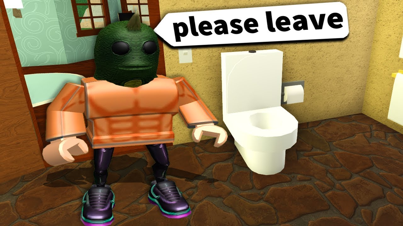 This Roblox Man Refuses To Leave My Bathroom Youtube - mr plumber roblox