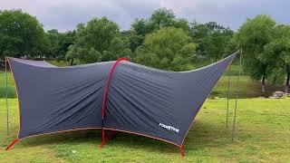 A Sleek And Stylish Blackened Rubber Canopy That Will Elevate Your Outdoor Space