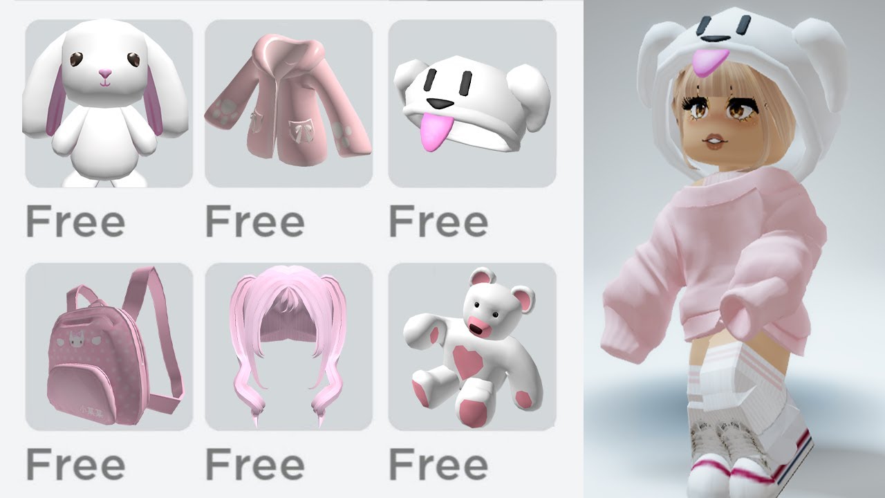 GET 11 NEW CUTE FREE ITEMS 🤩🥰😜 ROBLOX 