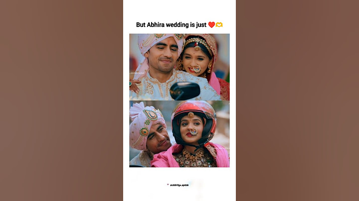 But abhimanyu and Akshara wedding are just ♥️ #yrkkh #pranalirathod #harshadchopda #harshali