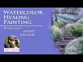 Art Jack watercolor healing painting / landscape painting / flower stairs / arches rough [ART JACK]