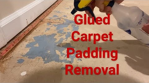 How to remove glue from concrete after removing carpet