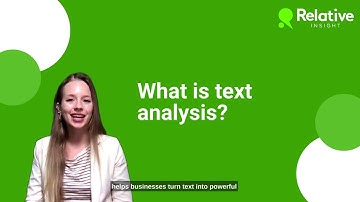 Text Analytics 101