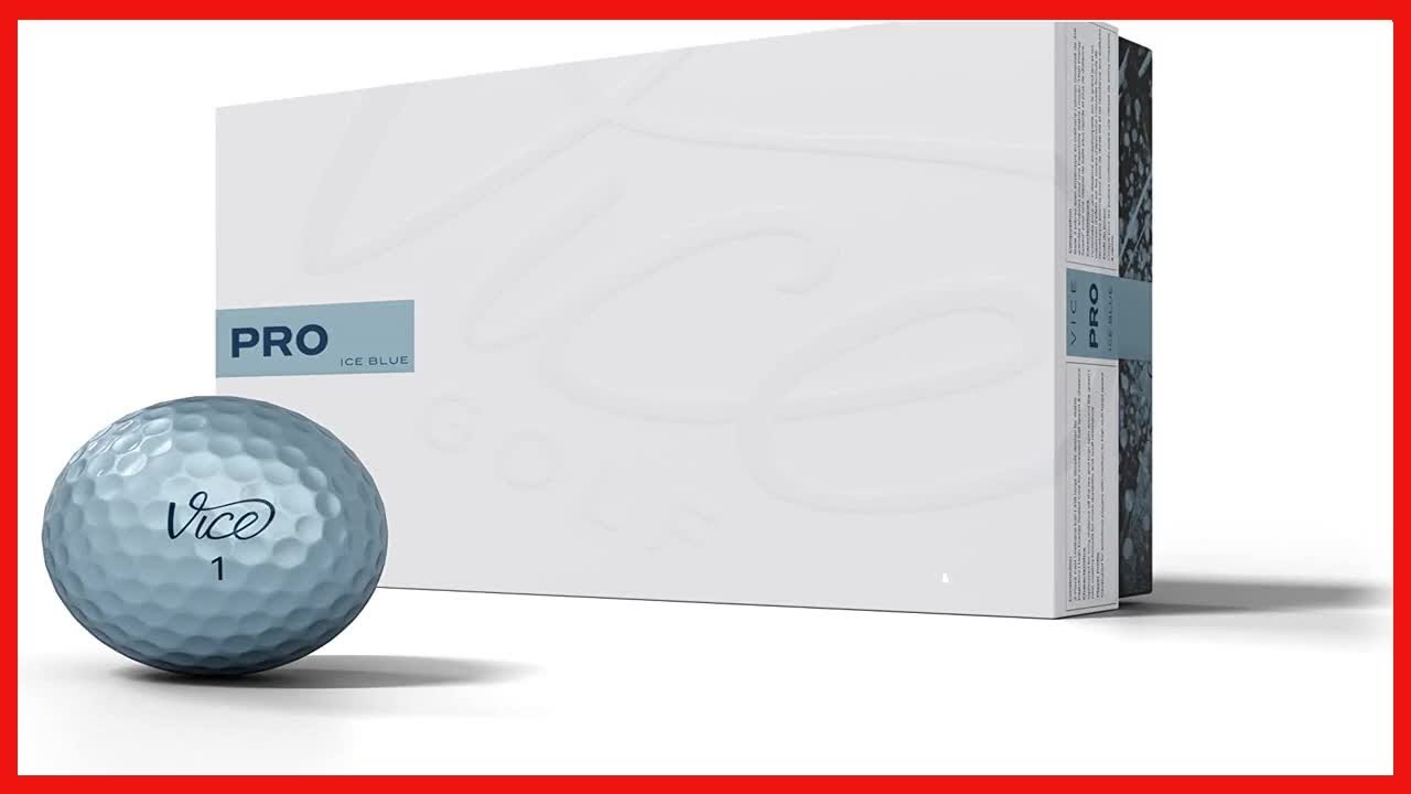 Vice Golf Pro Ice Blue Golf Balls, 1 Dozen