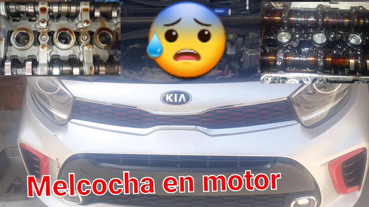 Kia Picanto, motor crea lodos de aceite por falta de uso y mantenimiento.