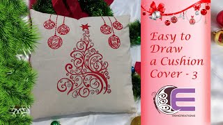 Hand painted Christmas Cushion Cover 03