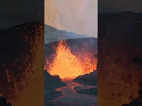 لحظة انفجار بركان بدون صوت فيديو للتصميم بدون حقوق Shorts Foryou Viral Explore Fyp