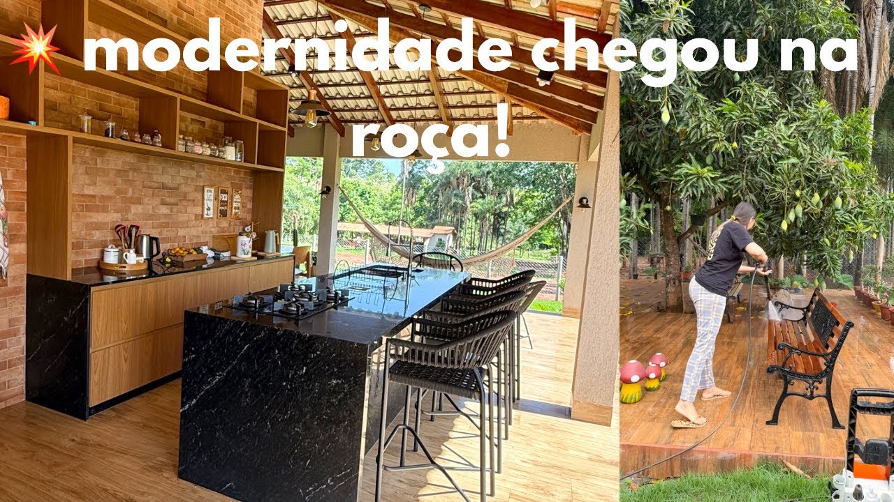  💥SURPRESA NA COZINHA! CHEGOU O PRESENTE DOS SONHOS 🙌! Dia de faxina no Dek e atrás da casa 🏡 