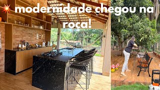  💥SURPRESA NA COZINHA! CHEGOU O PRESENTE DOS SONHOS 🙌! Dia de faxina no Dek e atrás da casa 🏡 