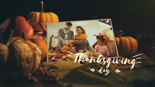 Thanksgiving Memories Slideshow After Effects Template