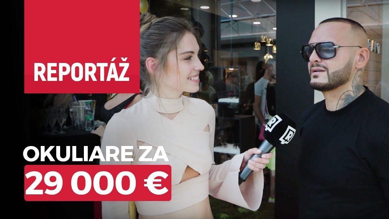 V Bratislave predstavili okuliare za 29 000 € | Prišiel Rytmus, Plačková,  Zrebný a ďalší - YouTube