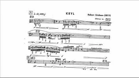 Robert Erickson: Kryl (Anthony Plog, trumpet)
