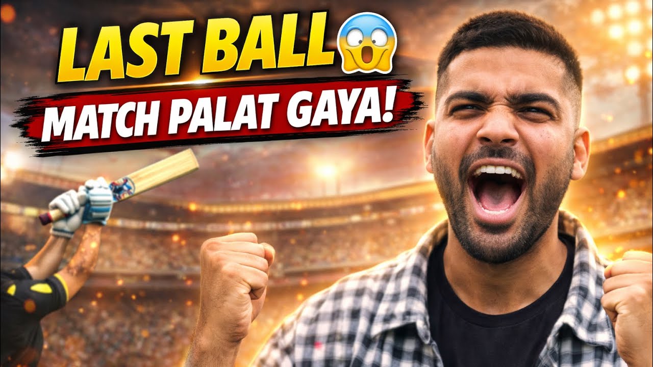 😱 #Last Over Mein Palat Gaya Match #| Unbelievable Cricket Thriller# 🔥🏏
