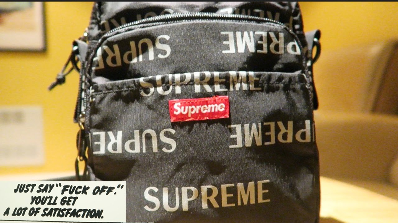 SUPREME REFLECTIVE REPEAT SHOULDER BAG! (PERFECT EVERYDAY BAG) - YouTube