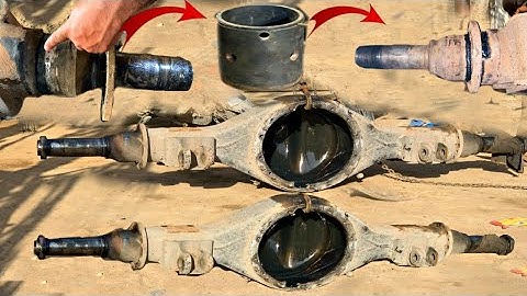 Crack Rear Axle Repair | How to rebuild Broken Rear Axle