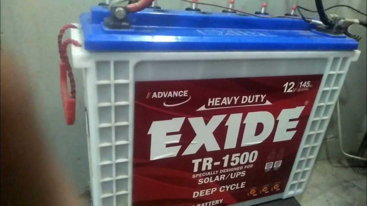 Exide TR1500 Tall Tubular Battery Backup Time After 1 Year 4 Months