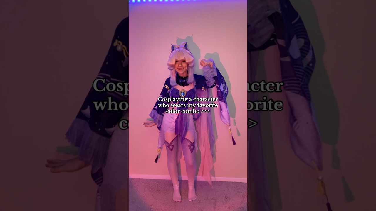 I go crazy over pink characters btw LOL Purple is my second fav! #kokomicosplay #genshinimpact