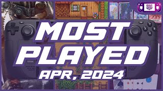 Top 20 Most Played Games on Steam Deck for April 2024 by Hours Played
