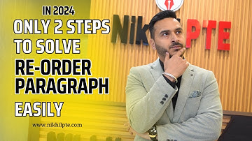 PTE READING - REORDER PARAGRAPH TIPS AND TRICKS IN HINDI - SOLVE IN LESS TIME || PTE BY NIKHIL