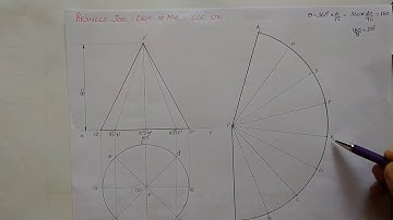 Problem 3.20 KTU-Engineering Graphics-Module-3; Section & Development of solids