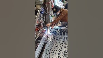 Hàn cửa sắt cnc #art #metallux #DIY